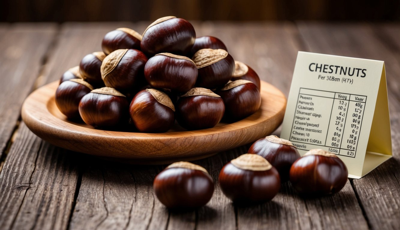 ערמונים ערכים תזונתיים
