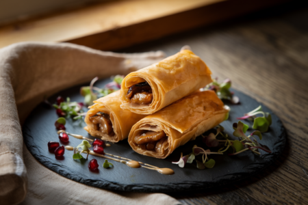 עלי סיגר עם כבד עוף