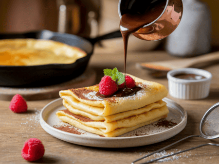 בלינצס עם שוקולד