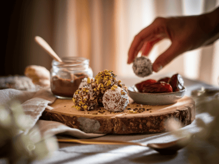 כדורי תמרים ממרח תמרים