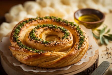 מאפה עם זעתר טרי