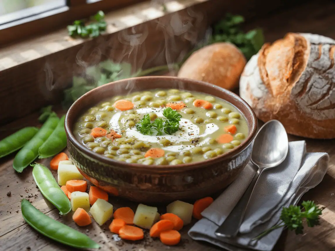 מתכון מרק אפונה קפואה