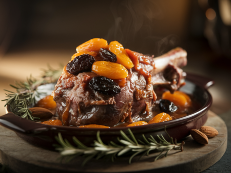 שוק טלה בפירות יבשים