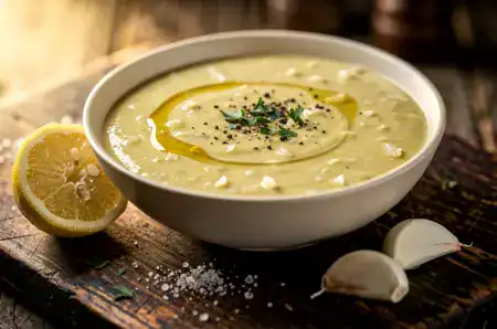 רוטב שום לימון לדג מטוגן