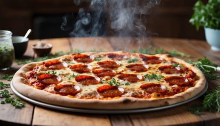 פיצה עם פפרוני