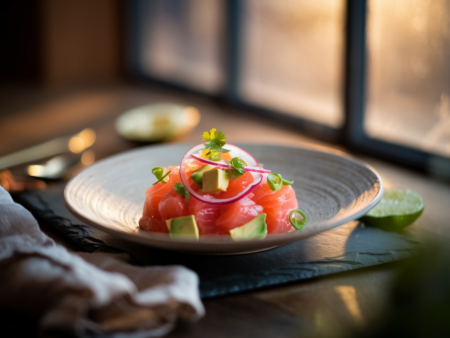 סביצ'ה סלמון ואבוקדו