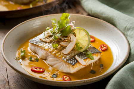 לברק בקארי וחלב קוקוס