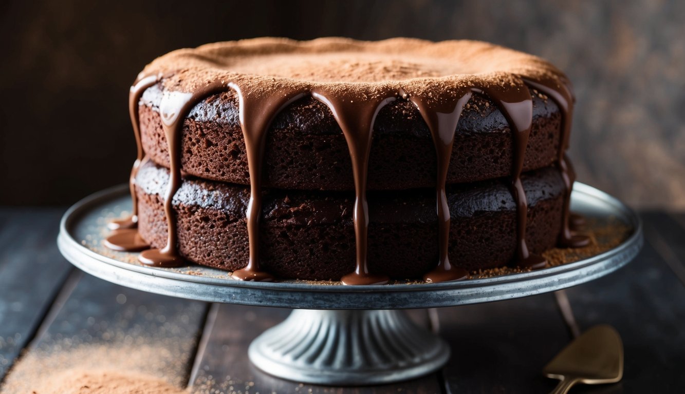 עוגת שוקולד ללא סוכר וקמח