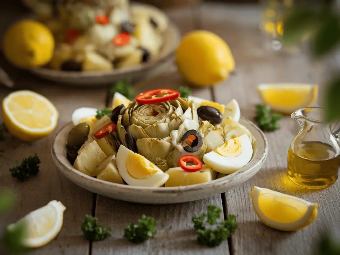 סלט ארטישוק טוניסאי מתכון