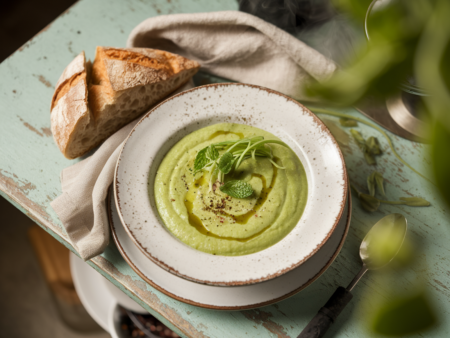 מרק אפונה צמחוני