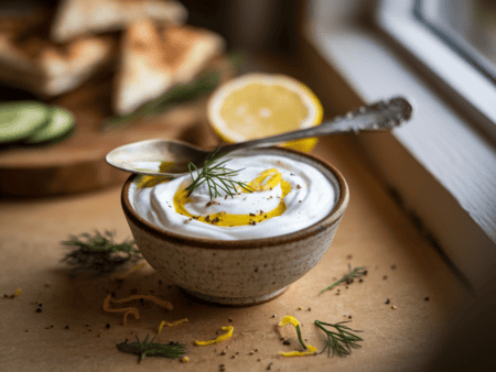רוטב יוגורט ושמיר